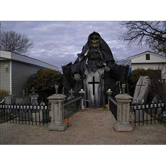 2PCS Super Size in Halloween Creepy Gray Black Purple White Cloth - Picture 5 of 8